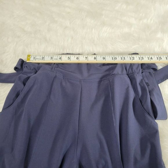 Lululemon Cadet Blue Noir Wide Leg High Rise Pants Women's 6 - Picture 14 of 16